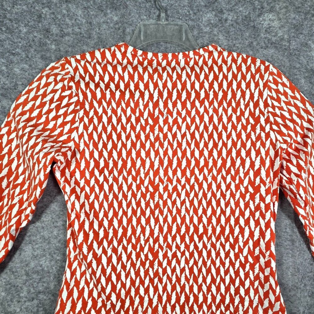 J. McLaughlin Catalina Cloth Knit Top 3/4 Sleeve Pullover Orange Women's Size M - Picture 6 of 8